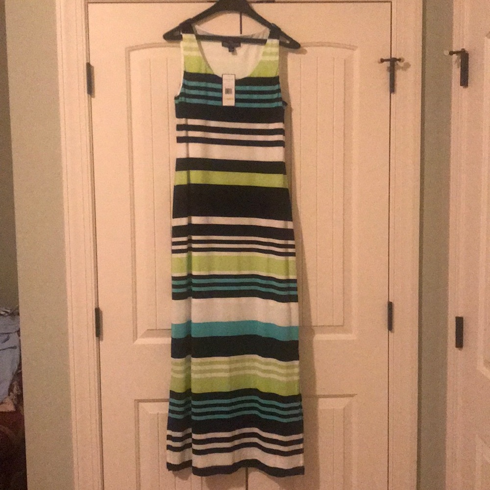 NWT Jessica Howard Maxi horizontal striped dress